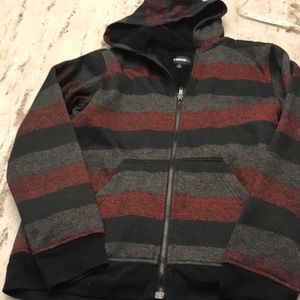 Tony Hawk big boys flannel hoodie jacket